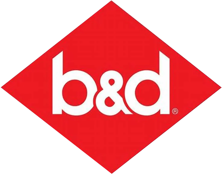B&D garage doors logo